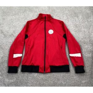 BERETTA Women's Full Zip Shooting Fleece Jacket Size L Polartec Red Long Sleeves